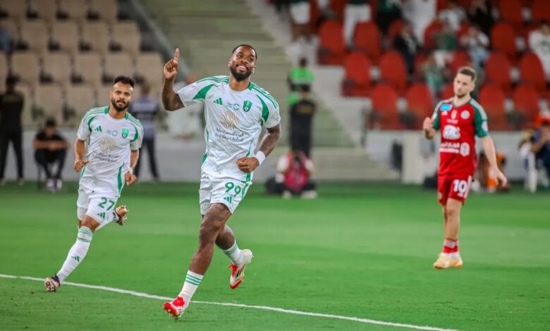 إيفان توني علي مجرشي احتفال الاهلي دوري روشن