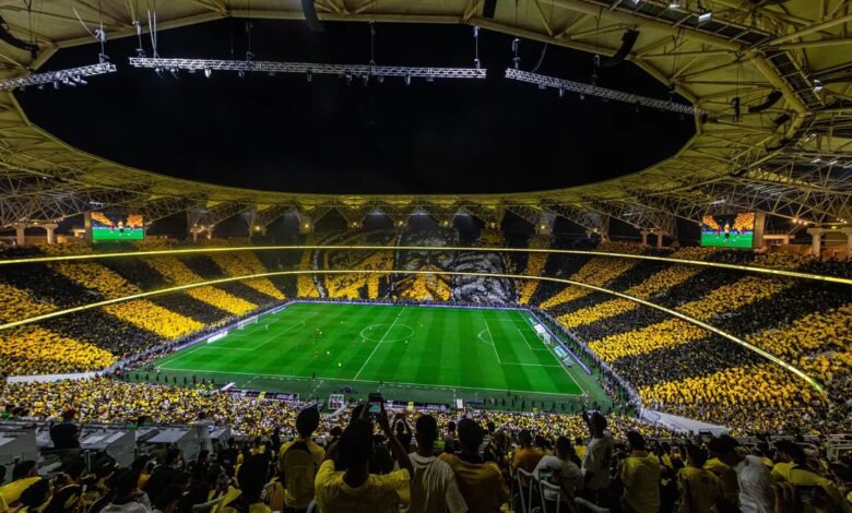 جماهير الاتحاد العميد تيفو النمر دوري روشن