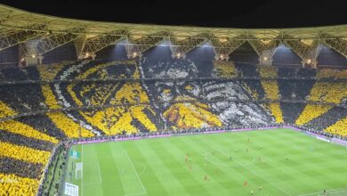 جماهير الاتحاد تيفو ملعب الجوهرة دوري روشن