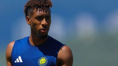 غيسلان كونان لاعب النصر في التدريبات دوري روشن السعودي