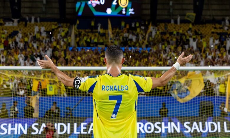 كريستيانو رونالدو احتفال النصر دوري روشن