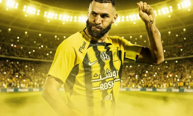 كريم بنزيما لاعب الاتحاد